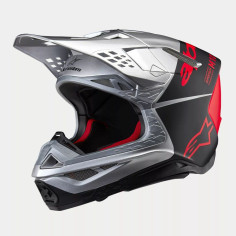 Casca Moto Enduro/MX Supertech M10 Flood Orange/Gray/Black 24
