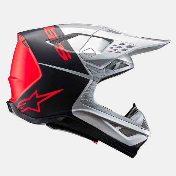 Casca Moto Enduro/MX Supertech M10 Flood Orange/Gray/Black 24