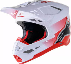 Casca Moto Enduro/MX Supertech M10 Unit Red/White 24