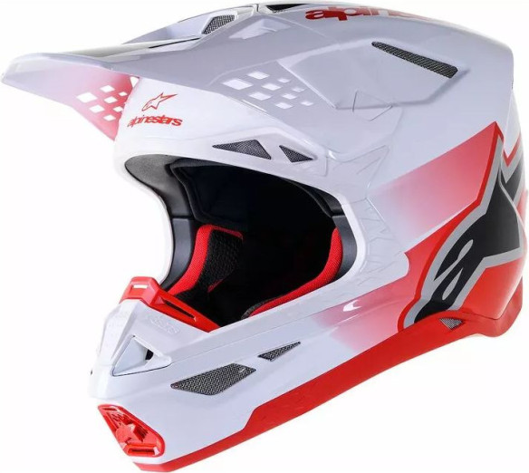 Casca Moto Enduro/MX Supertech M10 Unit Red/White 24