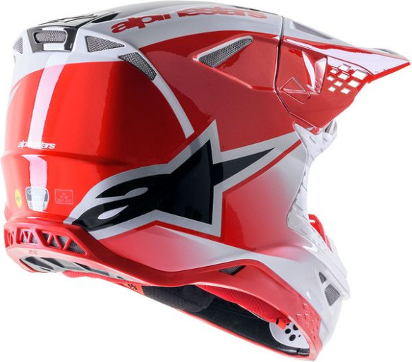 Casca Moto Enduro/MX Supertech M10 Unit Red/White 24
