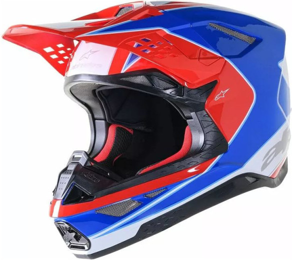 Casca Moto Enduro/MX Supertech M10 Aeon Red/Blue 24