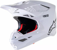 Casca Moto Enduro/MX Supertech M10 Solid MX White Glossy 24