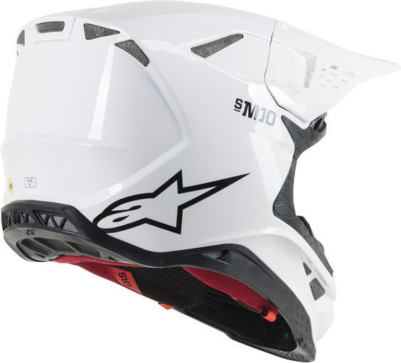 Casca Moto Enduro/MX Supertech M10 Solid MX White Glossy 24
