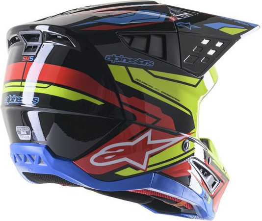 Casca Moto Enduro/MX Supertech M5 Action Black/Yellow/Red 24