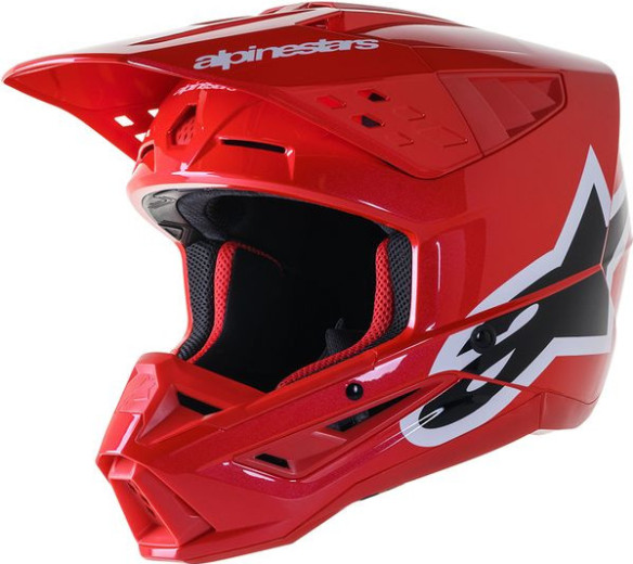 Casca Moto Enduro/MX Supertech M5 Corp Red/Balck/White 24