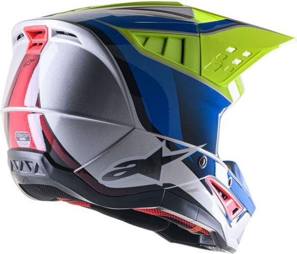 Casca Moto Enduro/MX Supertech M5 Sail Yellow/Blue 24