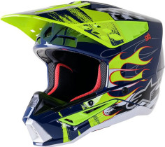 Casca Moto Enduro/MX Supertech M5 Rash Navy/Yellow 24