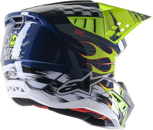 Casca Moto Enduro/MX Supertech M5 Rash Navy/Yellow 24