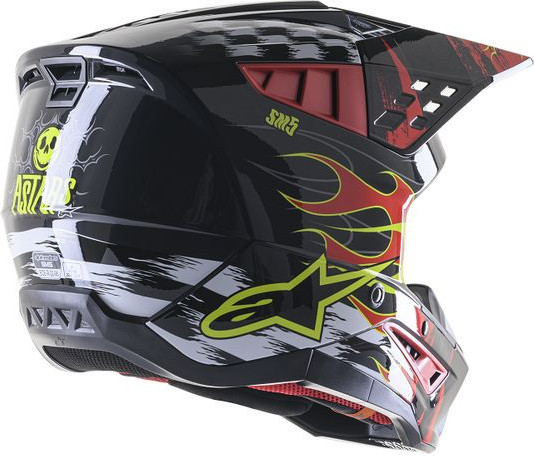 Casca Moto Enduro/MX Supertech M5 Rash Red/Gray 24
