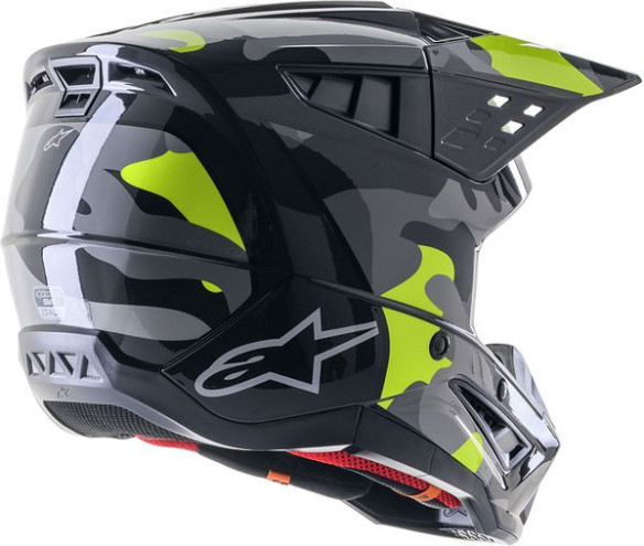 Casca Moto Enduro/MX Supertech M5 Rov2 Gray/Yellow 24