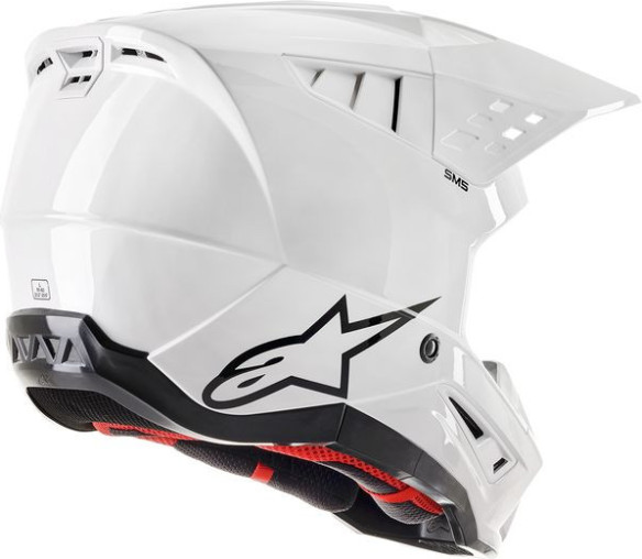 Casca Moto Enduro/MX Supertech M5 Solid White Glossy 24
