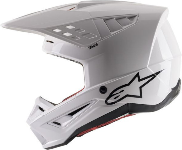 Casca Moto Enduro/MX Supertech M5 Solid White Glossy 24