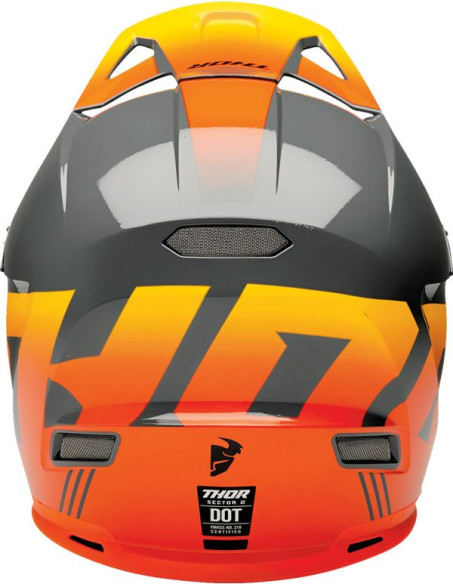 Casca Moto MX/Enduro Sector 2 Carve Charcoal/Orange 24