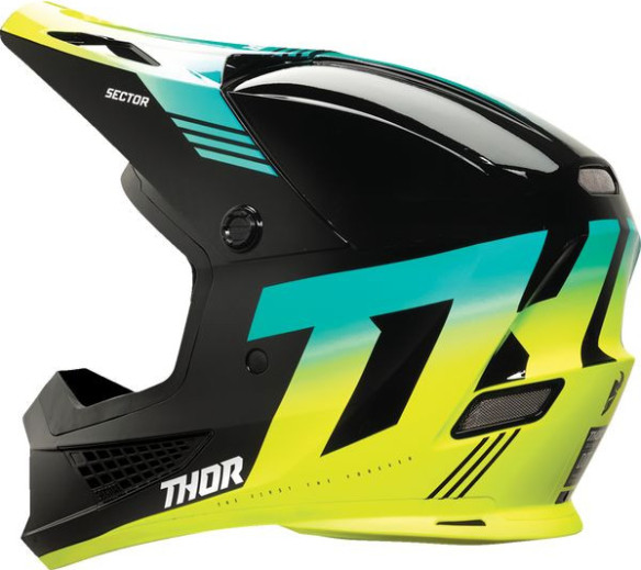 Casca Moto MX/Enduro Sector 2 Carve Black/Acid 24