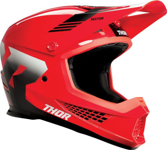 Casca Moto MX/Enduro Sector 2 Carve Red/White 24