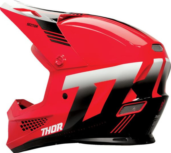 Casca Moto MX/Enduro Sector 2 Carve Red/White 24