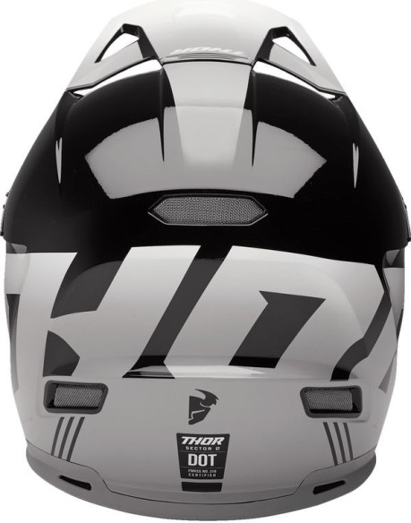 Casca Moto MX/Enduro Sector 2 Carve Black/White 24