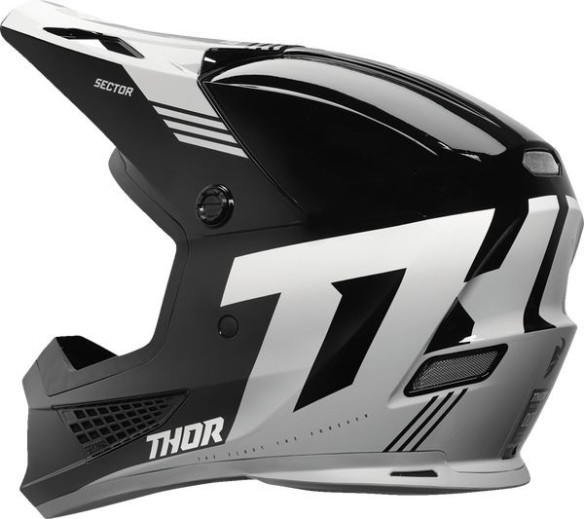 Casca Moto MX/Enduro Sector 2 Carve Black/White 24