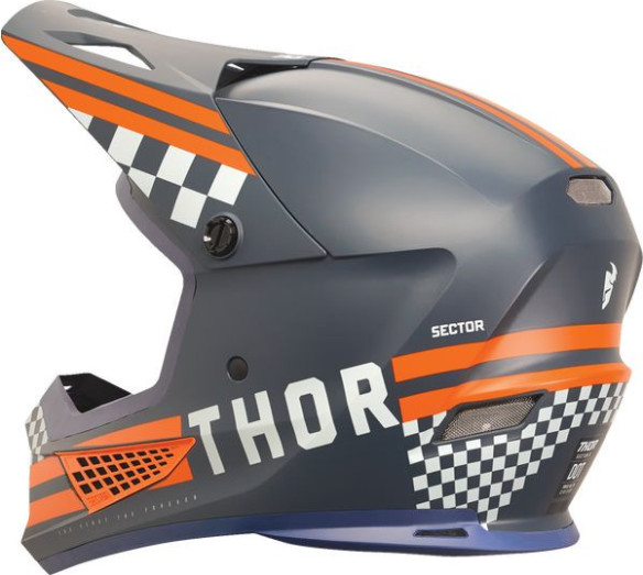 Casca Moto MX/Enduro Sector 2 Combat Midnight/Orange 24