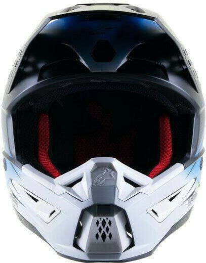 Casca Moto MX/Enduro Supertech S-M5 Rayon White/Blue/Fluo Yellow 24
