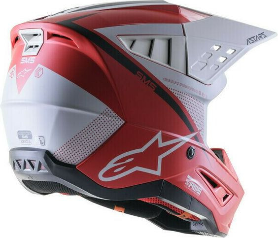 Casca Moto MX/Enduro Supertech S-M5 Rayon White/Red 24