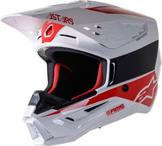 Casca Moto MX/Enduro Supertech S-M5 Bond White/Red 24