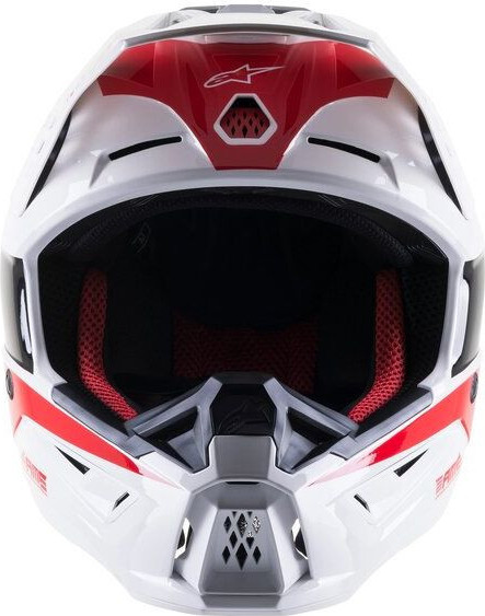 Casca Moto MX/Enduro Supertech S-M5 Bond White/Red 24