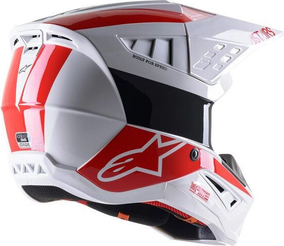 Casca Moto MX/Enduro Supertech S-M5 Bond White/Red 24