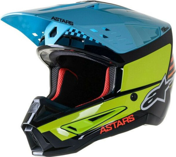 Casca Moto MX/Enduro Supertech S-M5 Speed Black/Blue/Yellow 24
