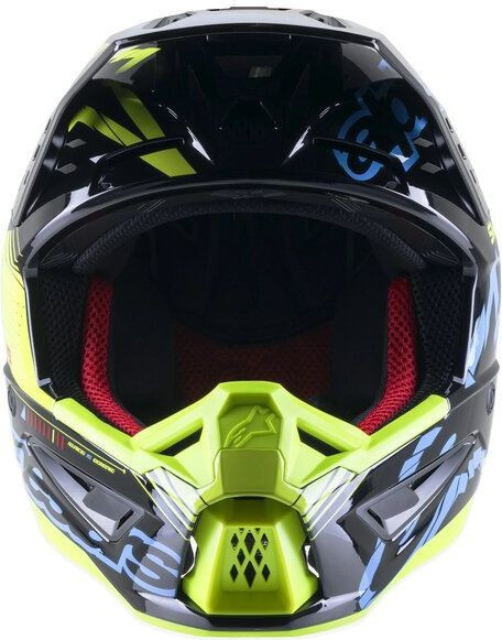 Casca Moto MX/Enduro Supertech S-M5 Action Black/Blue/Fluo Yellow 24