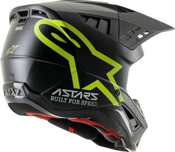 Casca Moto MX/Enduro Supertech S-M5 Compass Black/Fluo Yellow 24