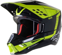Casca Moto MX/Enduro Supertech S-M5 Beam Black/Fluo Yellow 24