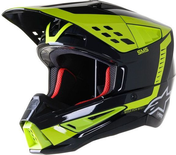 Casca Moto MX/Enduro Supertech S-M5 Beam Black/Fluo Yellow 24