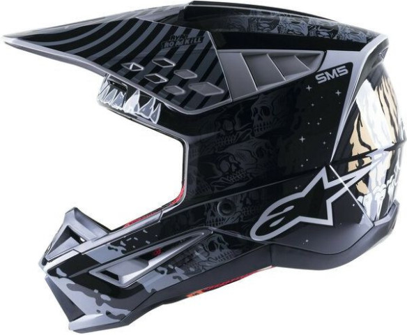 Casca Moto MX/Enduro Supertech S-M5 Solar Flare Black/Gray 24