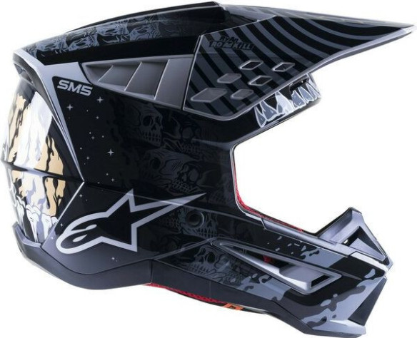Casca Moto MX/Enduro Supertech S-M5 Solar Flare Black/Gray 24