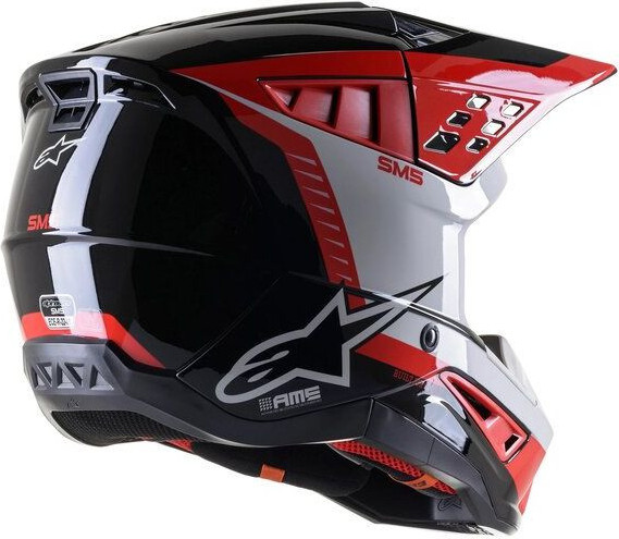 Casca Moto MX/Enduro Supertech S-M5 Beam Black/Gray/Red 24