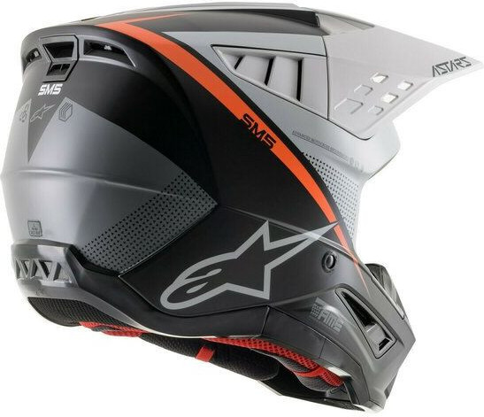 Casca Moto MX/Enduro Supertech S-M5 Rayon Black/Orange/White 24