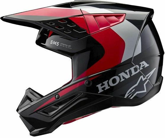Casca Moto MX/Enduro Supertech S-M5 Honda ECE 22.06 Black/Red 24