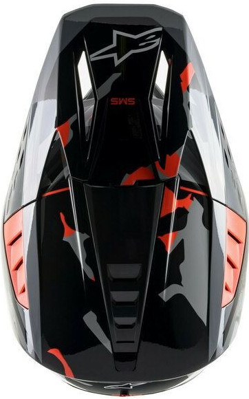 Casca Moto MX/Enduro Supertech S-M5 Rover Black/Fluo Red/Gray 24
