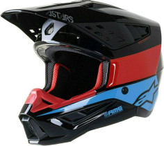 Casca Moto MX/Enduro Supertech S-M5 Bond Black/Red/Blue 24