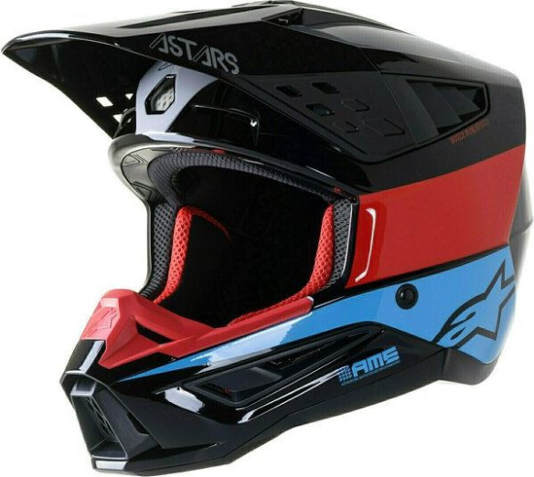 Casca Moto MX/Enduro Supertech S-M5 Bond Black/Red/Blue 24