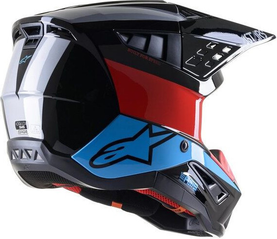 Casca Moto MX/Enduro Supertech S-M5 Bond Black/Red/Blue 24