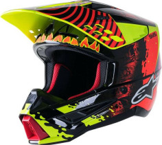 Casca Moto MX/Enduro Supertech S-M5 Solar Flare Black/Red/Fluo Yellow 24