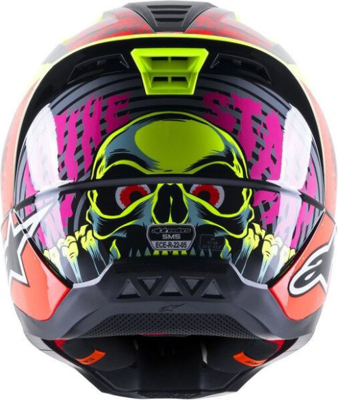 Casca Moto MX/Enduro Supertech S-M5 Solar Flare Black/Red/Fluo Yellow 24