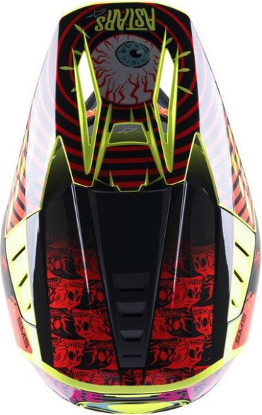 Casca Moto MX/Enduro Supertech S-M5 Solar Flare Black/Red/Fluo Yellow 24