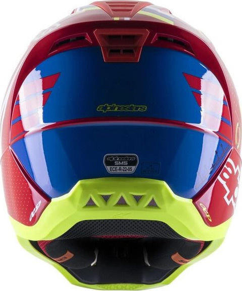 Casca Moto MX/Enduro Supertech S-M5 Action Red/White/Fluo Yellow 24