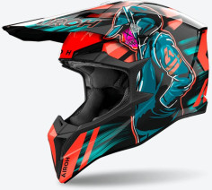 Casca Moto Mx/Enduro Wraaap Cyber Orange 24