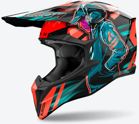 Casca Moto Mx/Enduro Wraaap Cyber Orange 24
