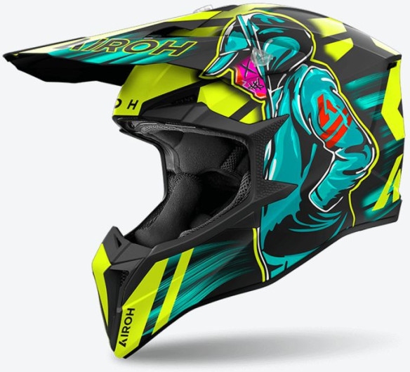 Casca Moto Mx/Enduro Wraaap Cyber Yellow Matt 24
